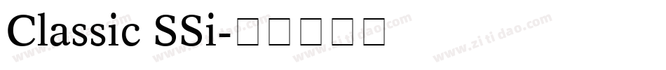 Classic SSi字体转换